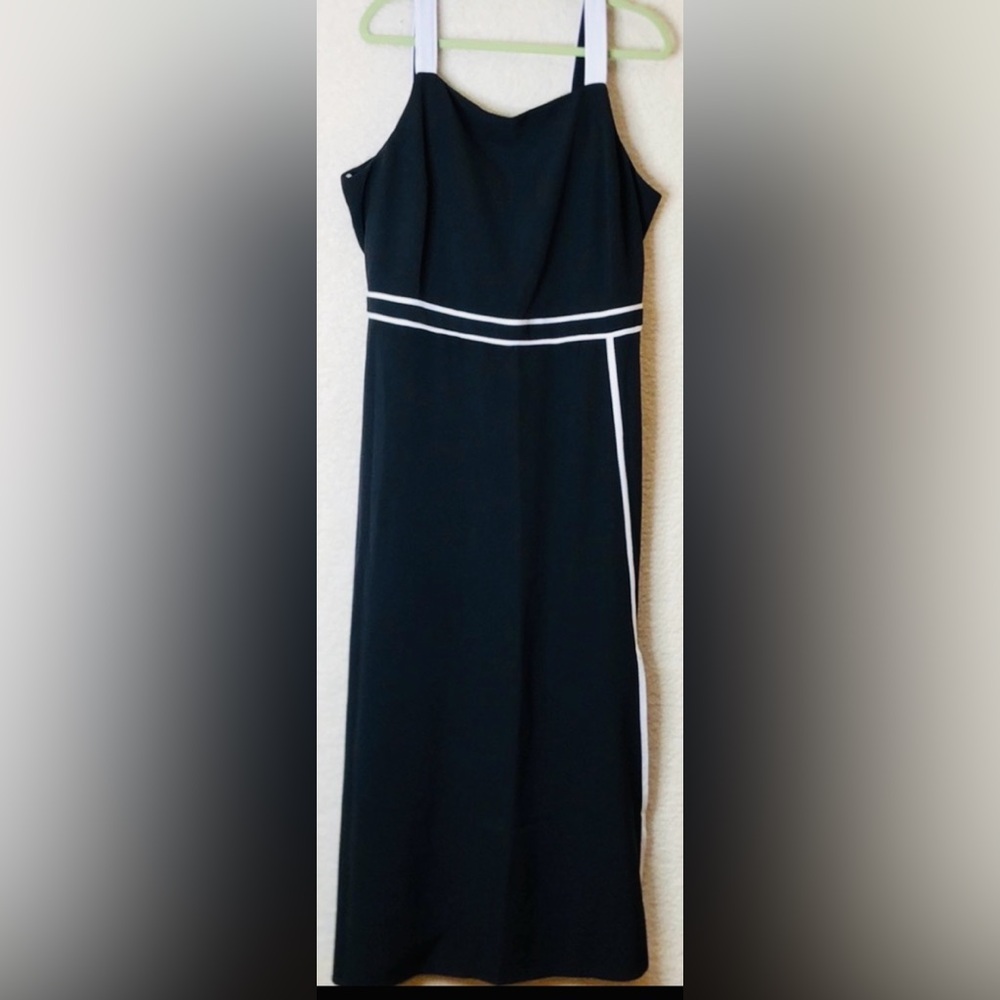 Glamour X Lane Bryant Black White Stripe Maxi Dress/Gown, Sz 20!